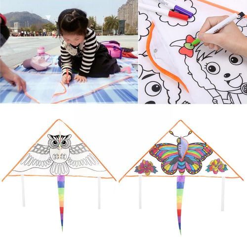 Cerf-Volant Avec Graffiti Pour Enfants, Jouet De Plein Air, Amusant, Sport, Activité De Famille, E9n9