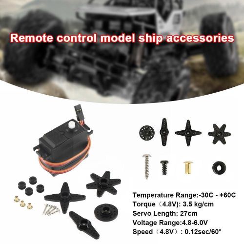 Modèle d'avion S3003, télécommande, bateau, robot, accessoires de direction, bras, voiture, jouet mécanique, T3i5