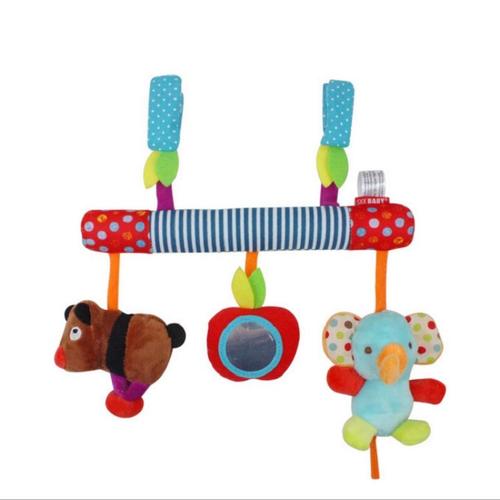 Jouets En Peluche Pour Bébés, Siège, Poussette, Berceau Mobile, Hochet, Singe, Bip, Lion, Couleurs Vives