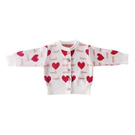 Bébé Printemps Automne Poche Tricoté Cardigan Robe Costume Mignon Princesse Amour Bébé Costume Super Garder Chaud Laine Barboteuse