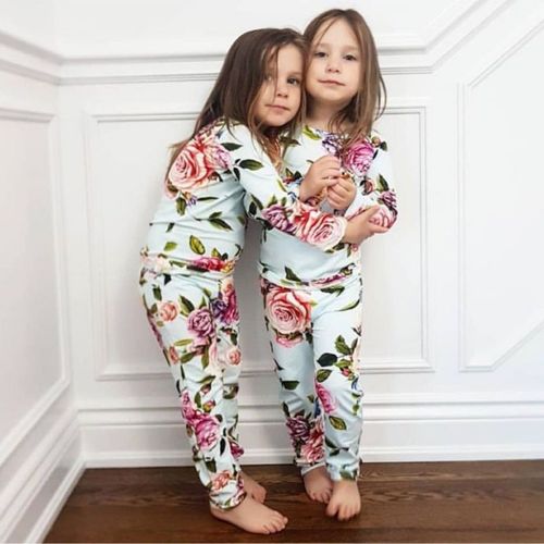Nouveau-Né Printemps Automne Décontracté Ensemble Bébé Fleur Impression À Manches Longues Haut Pantalon Bandeau Trois Pièces Bébé Pull Coton Costume