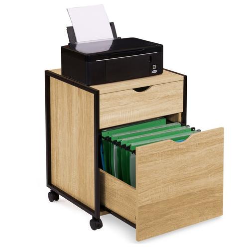 Caisson De Bureau Detroit 2 Tiroirs Design Industriel