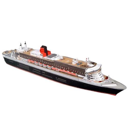 Modèle De Bateau De Croisière Queen Mary Ii En Papier 3d Cubes, Jouet En Papier Pour Bricolage, Modèle Manuel De Croisière Costa, Artisanat, 4 Niveaux, Paisible Pu I0p2