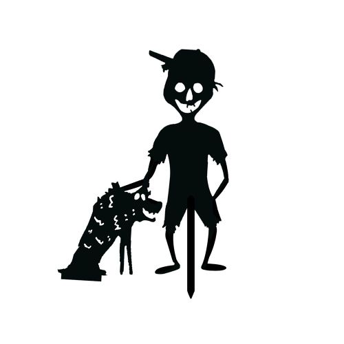 Jouet D'Horreur En Fer 3d Pour Halloween, Nouveau Jouet De Décoration De Pelouse Avec Une Silhouette En Forme De Piquet De Jardin, Art Maléfique Pour Enfants, Amusant Et Créatif