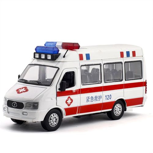 Offre Spéciale 1:50 En Alliage Ambulance Van Modèle Postal Camion Jouet, Escorte Armée Camion Jouet, Livraison Gratuite