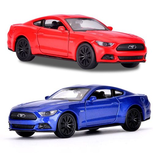 Modèle De Voiture Rétractable En Alliage Échelle 1:36, Voiture De Sport Ford Mustang À Haute Simulation, Deux Portes Ouvertes, Jouet Sonore Et Lumineux, Livraison Gratuite