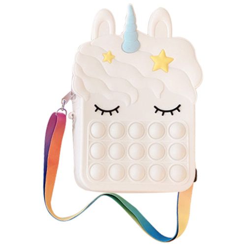 Sac À Bandoulière Licorne Anti-Stress, Nouveau, 2021, Sacoche À Fossettes, Push Bubble, Jouet Sensoriel Anti-Stress, Cadeaux De Noël