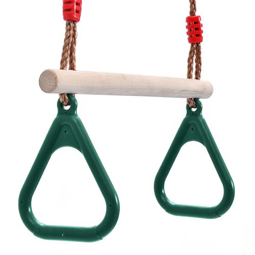 Trapèze En Bois Avec Anneaux Pour Enfant, Jouet Amusant, Idéal Pour L'Extérieur Ou L'Intérieur, Cadeau D'Anniversaire