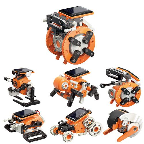 Stem De Construction Robot Solaire 7 En 1, Jouet Éducatif Pour Garçons Et Filles, Transformation Solaire, Kit Assemblé