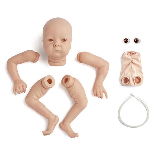 Nouveau-Né Réaliste Inachevé Bébé Flexible Enfant En Bas Âge Sourire Joli Visage Pièces Vierges Bricolage Jouet Cadeau Pour Filles