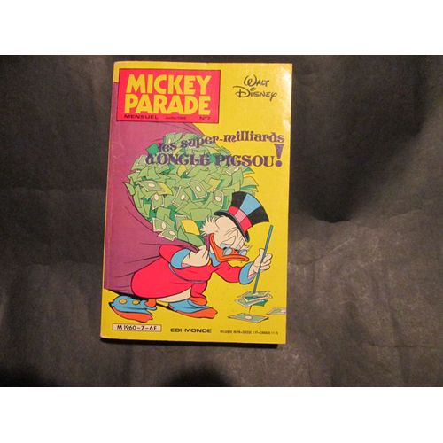 Mickey Parade N°7 Juillet 1980 Les Super Milliards D'oncle Picsou