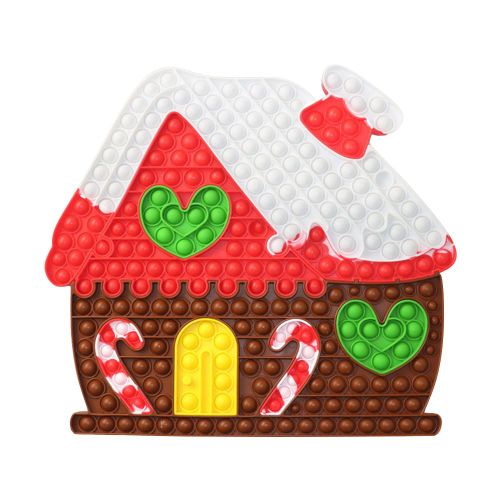 Boîte À Jouets Sensoriels Push Bubble, Maison De Noël Épissable, Jouet Anti-Stress, Cadeaux Pour Enfants Et Adultes, Nouvelle Collection 2021