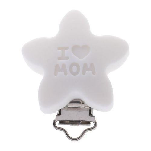 Attache sucette Silicone pour bébé | Attache sucette, anneau de dentition étoile, porte serviette Anti chute, Clips fournitures pour nourrissons, jouets mignons