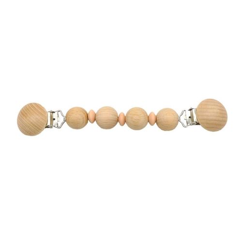 Attache Tétine Pour Nouveau Né, Chaîne De Sucette, Perles En Hêtre Sans Bpa, Jouets De Dentition Pour Bébé, À Mâcher, Porte Mamelon Factice Diy, Cadeaux De Douche