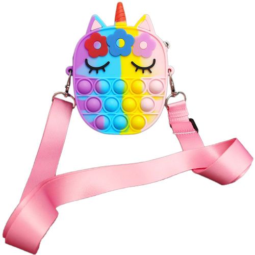 Sac À Main À Bandoulière Licorne Arc-En-Ciel, Anti-Stress, Anti-Stress, Jouets Pour Autisme, Nouvelle Mode 2021