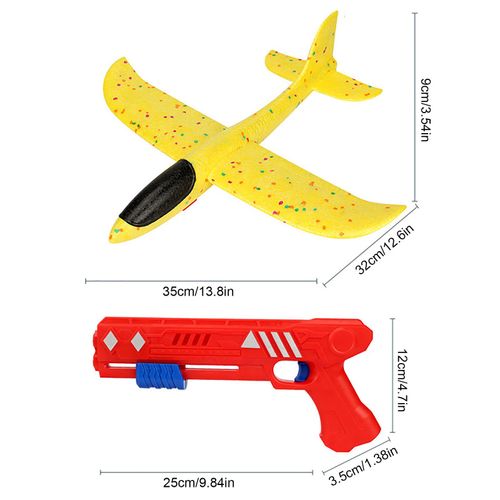 Jouet De Lanceur D'Avion Pour Enfants, Catapulte À Bulles, Pistolet À Mousse, Jeu De Tir En Extérieur
