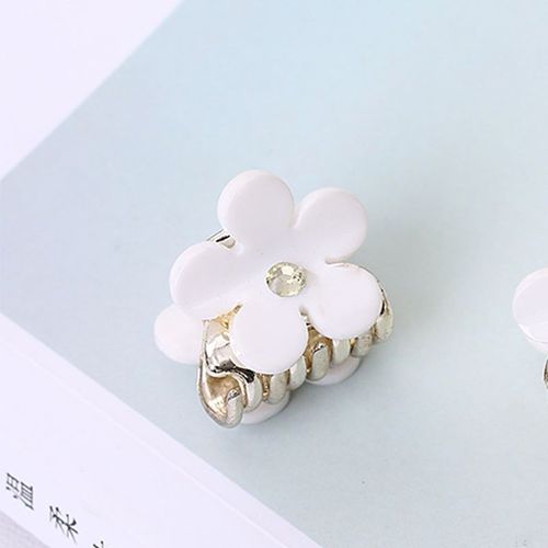 Pince À Cheveux En Acrylique, Petite Fleur, Pince À Cheveux Pour Femmes Et Filles, Paillettes En Plastique, Pince À Crabes, Barrette De Maquillage, Accessoires, 1 Pièce 