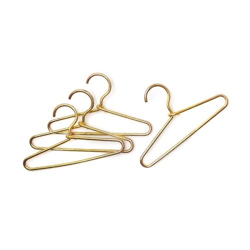 Cintres miniatures pour vêtements de maison de poupée 1:12, 4 pièces, décoration de garde robe de chambre à coucher, accessoires cadeau GXMB