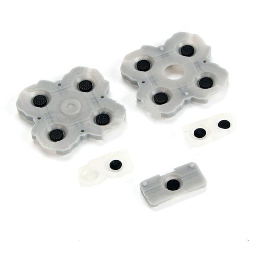 Jeu de pièces de rechange pour manette Sony Playstation 4 PS4, boutons en Silicone conducteurs, coussinets en caoutchouc