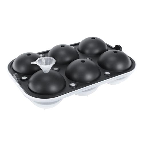 Moule À Boules De Glace En Silicone Sécurisé, Plateau À Glaçons Avec Entonnoir 6 Trous, Outil De Bricolage, Whisky, Vin, Fête, Cocktail, Boisson