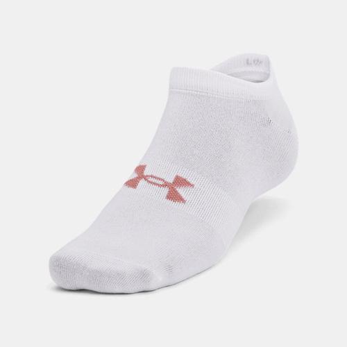 Lot De 3 Paires De Chaussettes Invisibles Under Armour Essential Unisexes Rose Elixir / Blanc / Blanc L