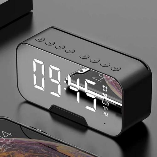 Haut parleur Bluetooth Portable avec alarme, alarme, alarme, basse, sans fil, Support Radio FM, carte TF, Support de téléphone