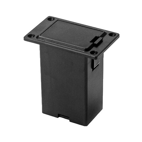 Boîte de rangement 9V, compartiment pour guitare acoustique, micro basse, noir
