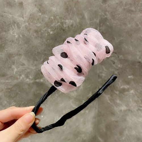 Élégant Chignon Queue De Cheval, Bande De Coiffure Donut, Épingle À Cheveux, Filet De Fil À Pois, Chouchous Pour Femmes, Accessoires Pour Cheveux 