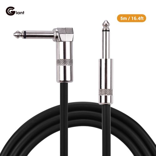 câble pour Instrument de musique ASC-21, câbles Audio à Angle droit, de couleur noire, avec connecteurs TS de 1/4 pouces