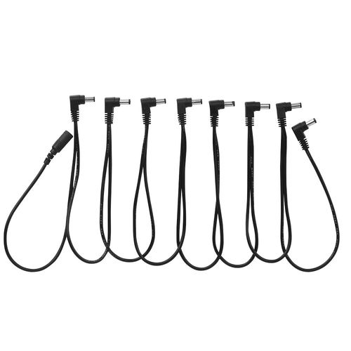 Câble d'alimentation électrique 18V 2a, 8 voies, chaîne marguerite à Angle droit, pour pédales d'effets de guitare