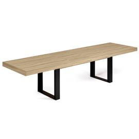 Table à manger en bois et céramique 180x90cm - VEJEND