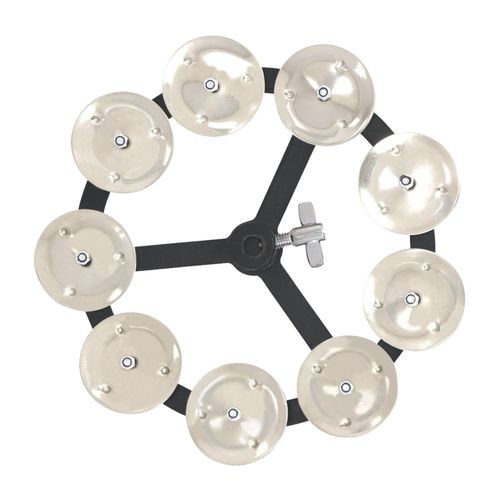 Hihat tambourin avec Jingles en acier, accessoires de tambour, rivets renforcés et vis renforcées