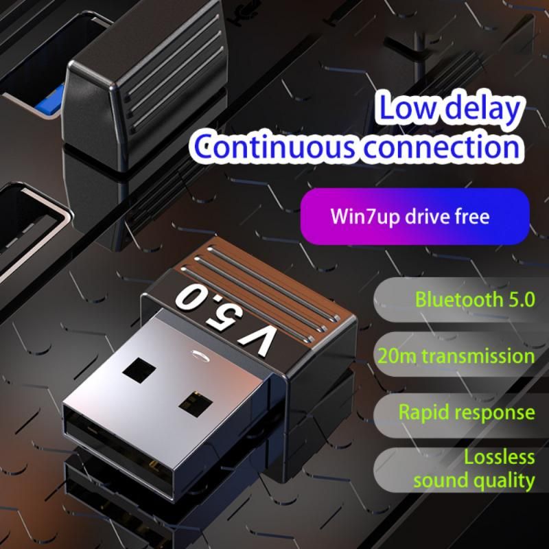 Mini adaptateur USB compatible Bluetooth 5.0, ordinateur, tr...
