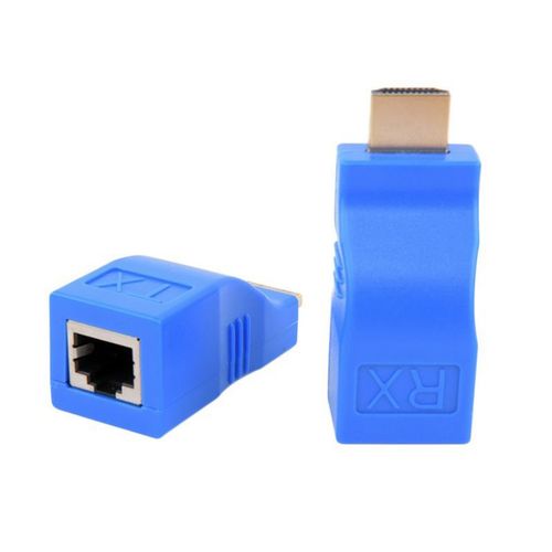Extension compatible avec les Ports RJ45 4k LAN, jusqu'à 30m sur câble Ethernet CAT5e / 6 hotp LAN