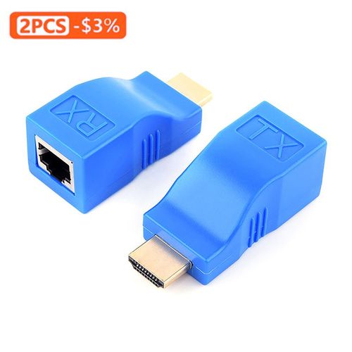Rallonges compatibles 4k RJ45, jusqu'à 30m de câble Ethernet sur réseau LAN CAT5e/6 UTP