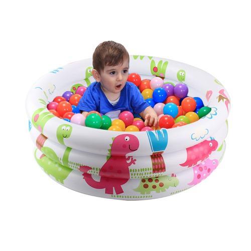 Piscine De Pataugeoire Ronde Gonflable En Pvc Pour Enfants, Center De Jeux D'eau Pour Bébés Et Tout Petits