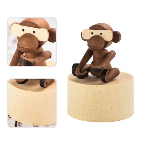 Boîte À Musique En Bois Avec Figurines Mignonnes, Décoration De Maison, Cadeau Musical Artisanal Pour Anniversaire, Noël, Saint-Valentin
