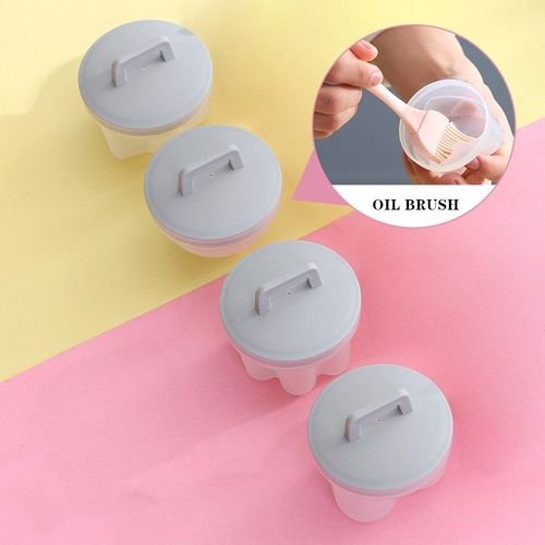 Ensemble de cuiseur d'¿ufs en plastique, 4 pièces/ensemble, mignon et pratique, chaudière à ¿ufs, outils de cuisine, moule à ¿ufs avec couvercle, brosse, crêpière