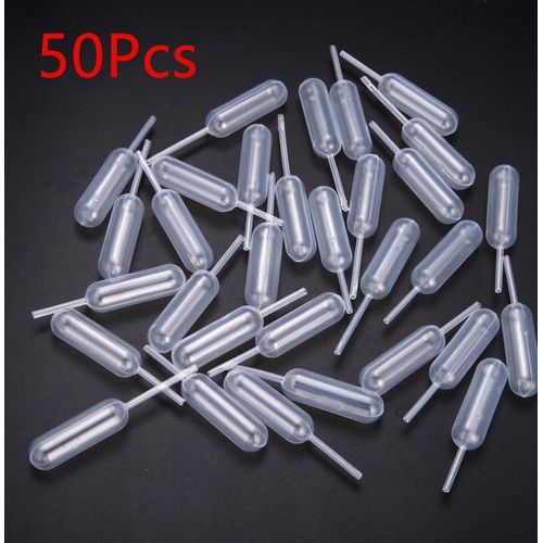 Compte-gouttes de paille jetable, 50 pièces/paquet, pour crème glacée, gelée, Milkshake, pour gâteau, injecteur de paille pour cupcakes, Dessert, outils de cuisson