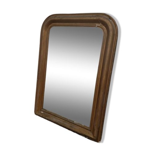 Miroir trumeau de chemine dore