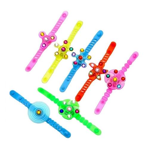 Bracelet De Poignet Lumineux Pour Enfants, Rotatif Manuel, Flash Doux, Gyro, Led, Dessin Animé, Lumières, Brille Dans La Nuit, Jouets Pour K O3x2, 1 Pièce