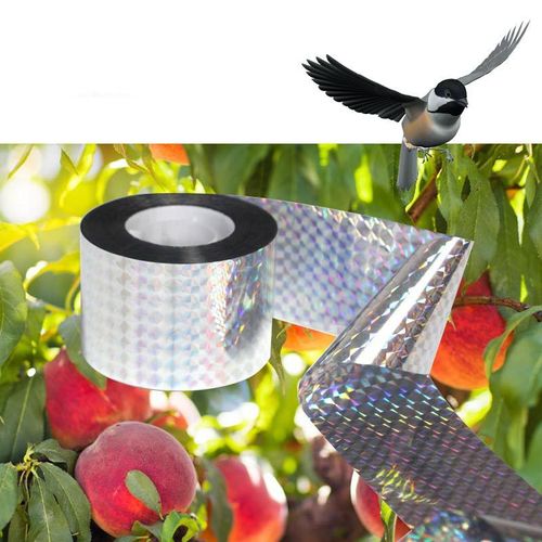 Ruban adhésif Anti-oiseau 50M, 1 rouleau, bande Anti-peur, répulsif Audible, pour Pigeons, renard, ruban pour lutte antiparasitaire