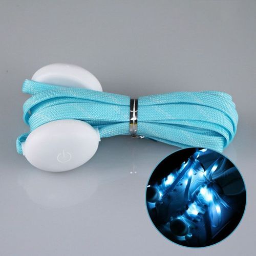 Lacets Lumineux Pour Chaussures En Toile, Pour Sport, Athlétisme, Plates, Fluorescents, Qui Brillent Dans La Nuit, Pour Soirée Disco, 120cm