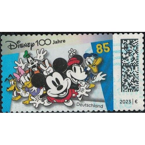 Allemagne 2023 Oblitéré Used Centenaire Dessins Animés Disney Cartoons Mickey Minnie Su