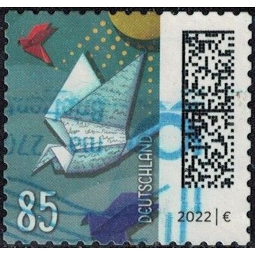 Allemagne 2022 Oblitéré Used Enveloppes Représentant Un Oiseau Y&t De 3429 Su