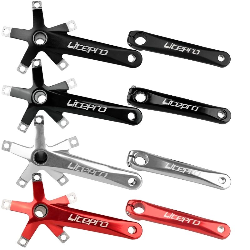 48t - Noir Brillant Color - Jeu De Manivelles Pour Vlo, Bm... - 2