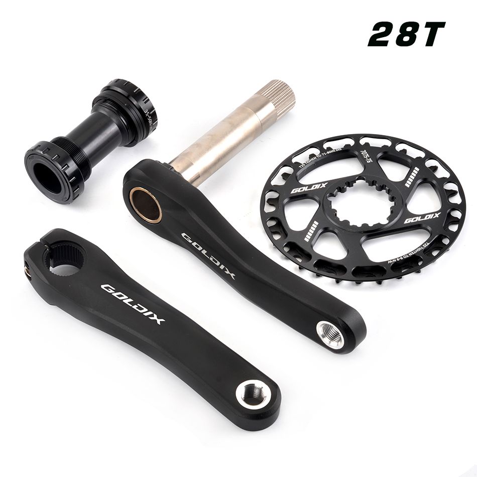 140mm - Crank Bb 28t - Manivelle De Vélo Pour Enfants Ultralégère, Support De Pédalier De Vélo Pour Enfants,Creux, 1 Pièce