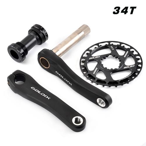 155mm - Crank Bb 34t - Manivelle De Vélo Pour Enfants Ultralégère, Support De Pédalier De Vélo Pour Enfants,Creux, 1 Pièce