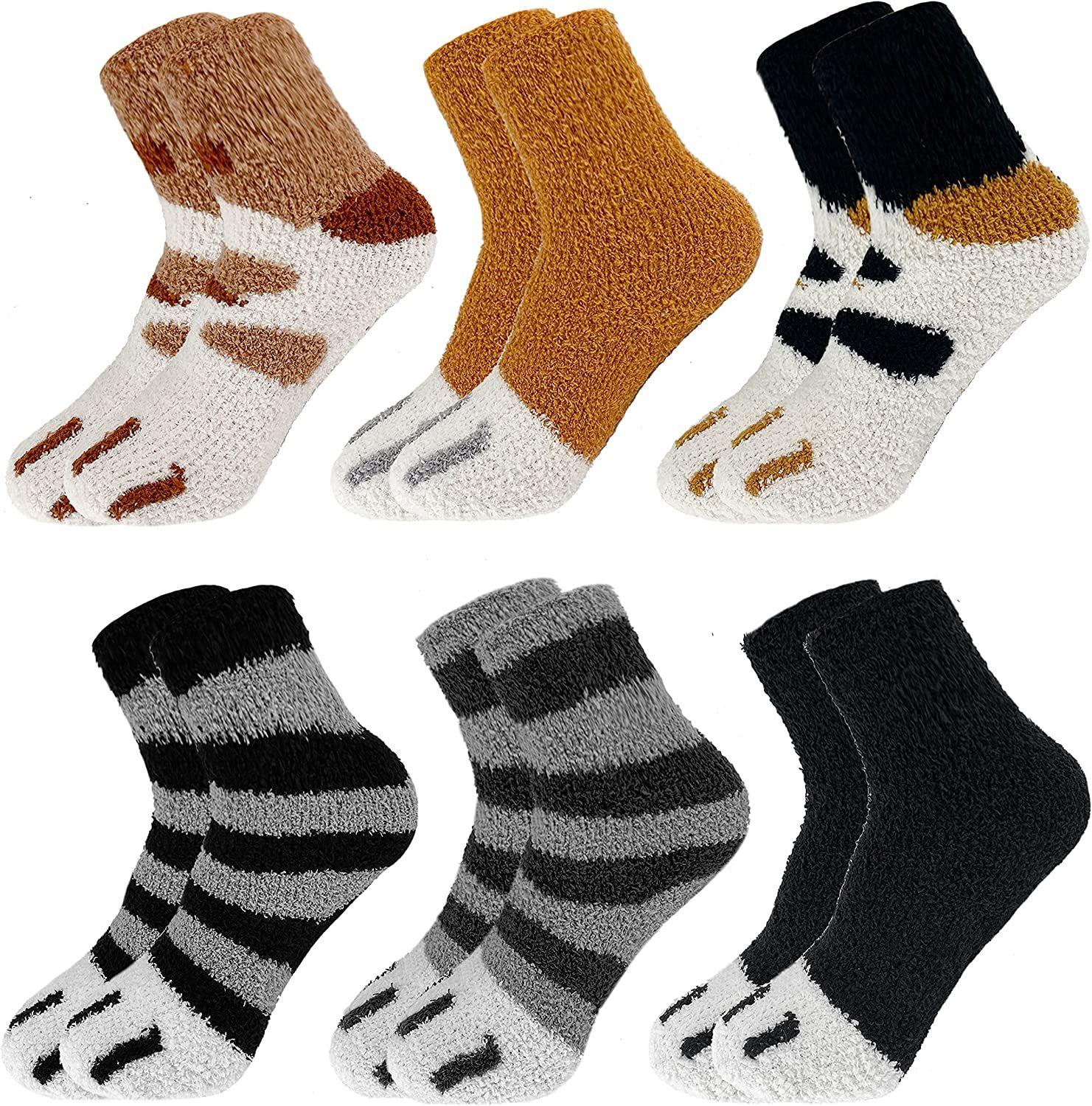 Femmes Chaussettes Mignonnes Chat Chaussette Hiver Chaudes Chaussettes  Fantaisie Femme Chaussettes Chatte Fille 3/6 Paires,Taille unique | Rakuten