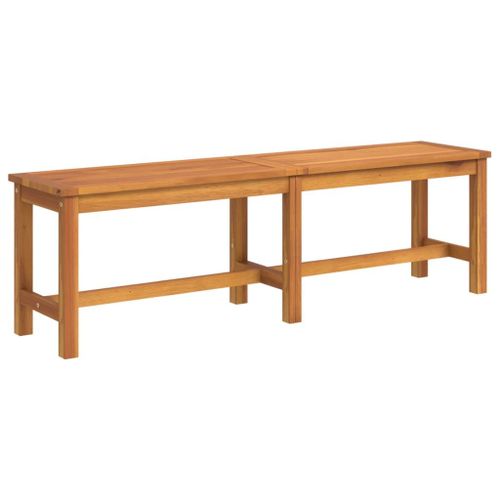Banc De Jardin Meuble De Patio D'extérieur Terrasse 150 X 35 X 45 Cm Bois Massif D'acacia Helloshop26 02_0011257